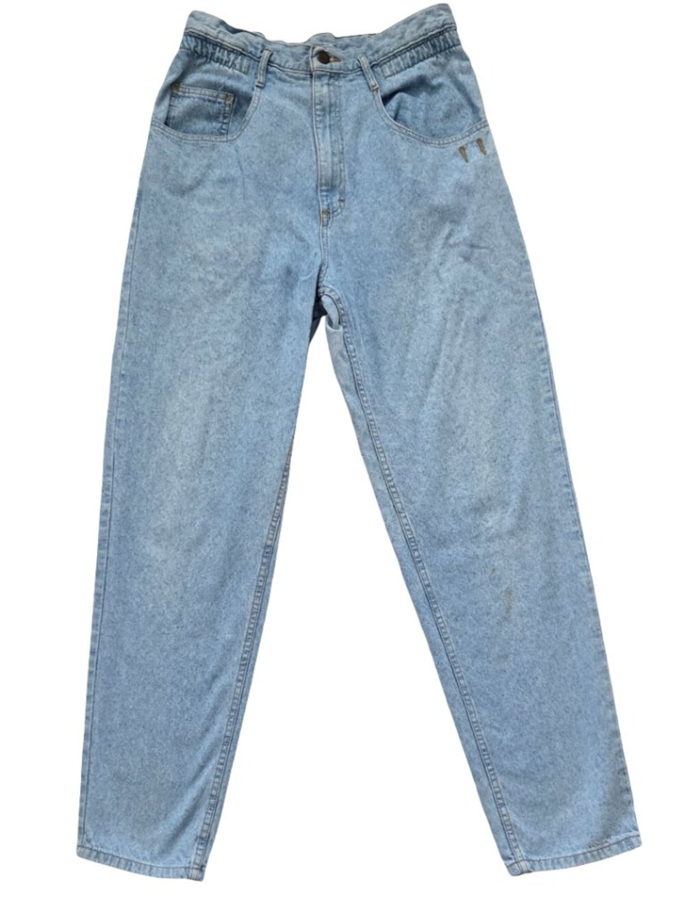 Vintage Lee Jeans Womens 11 High Rise Tapered Mom Jeans Acid Wash 90s Retro